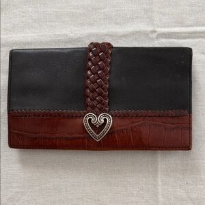Elegant Black and Brown Women's Clutch